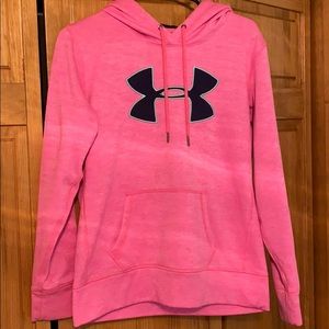 Bright Pink Under Armour Hoodie Sweatshirt